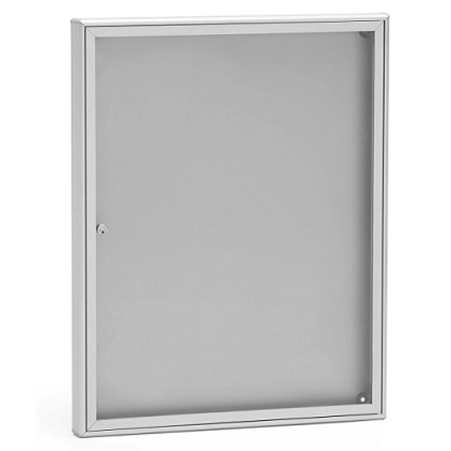 Vendita online Bacheca porta avvisi SB1 formato DIN A2 alluminio silver raggrinzito RAL 9006 con fondo silver